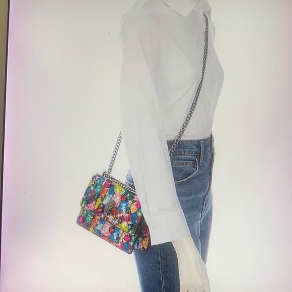 Kurt Geiger London Small Shoreditch Embellished Leather Crossbody Bag - Picture 5 of 17